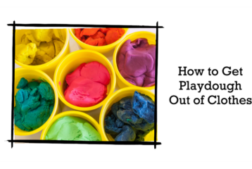 how to get playdough out of clothes