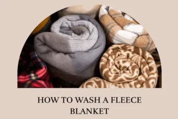 how to wash a fleece blanket