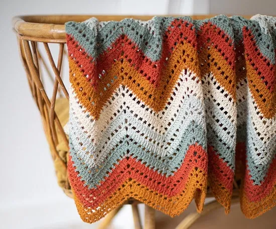 cotton crotchet blanket